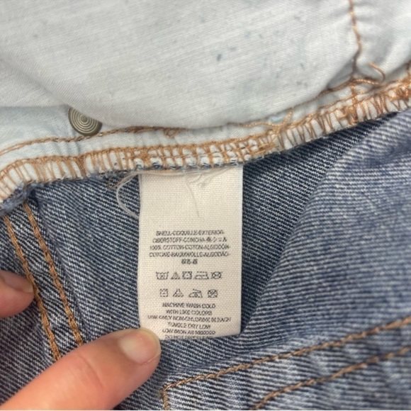 Free People Embroidered Aztec Distressed Denim Jean Shorts Cutoffs Boho 26 - Picture 8 of 10